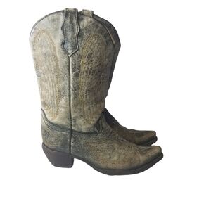 Corral teen cross wings cowboy boots womens 7 youth 5